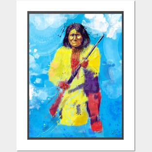 Goyaałé "the one who yawns" A.K.A. Geronimo Posters and Art